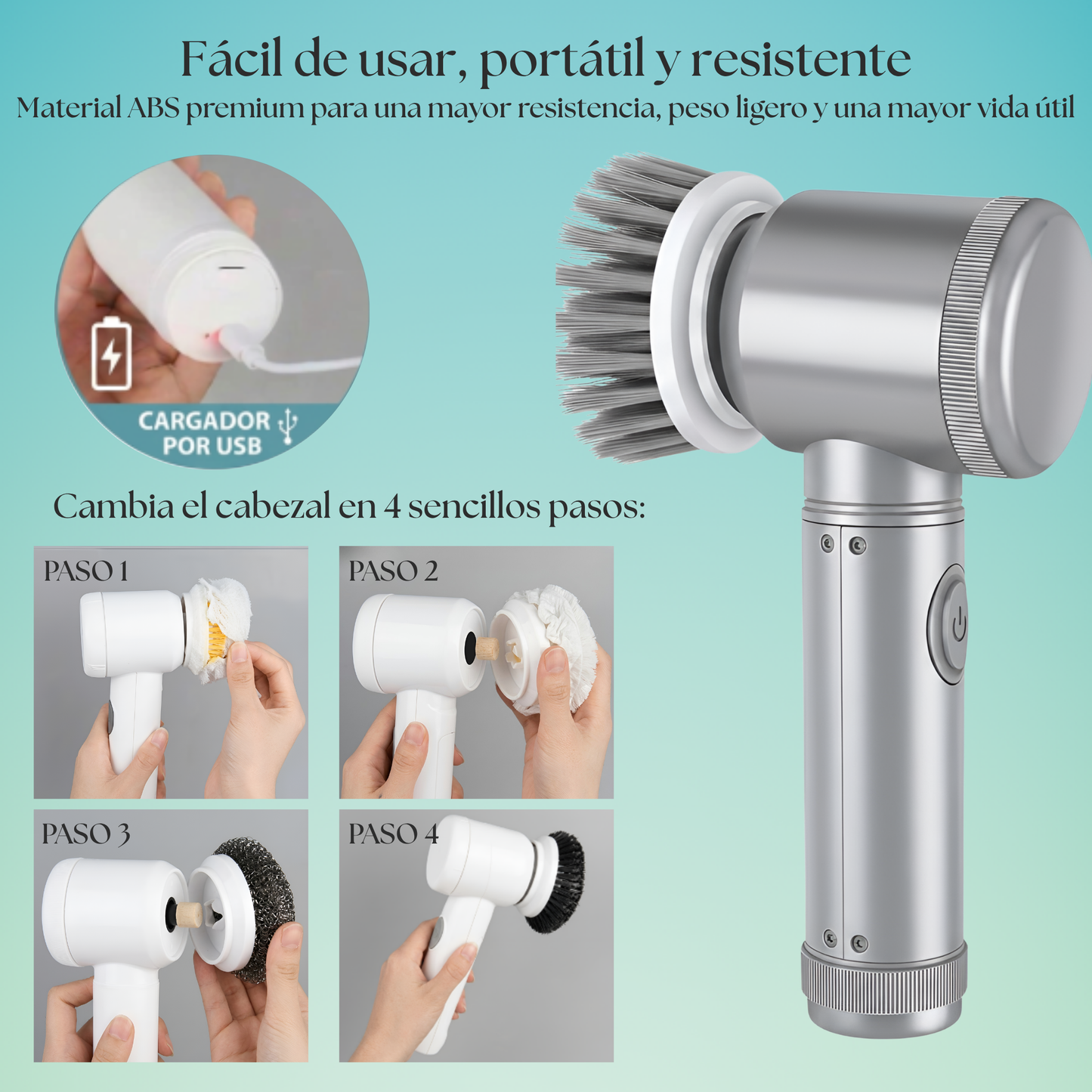 Cepillo Eléctrico Hogar 6 en 1