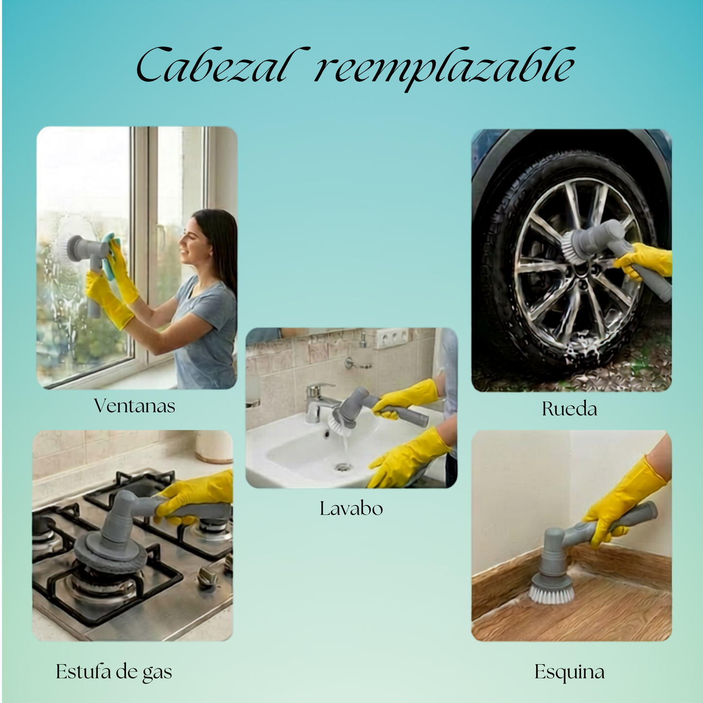 Cepillo Eléctrico Hogar 6 en 1